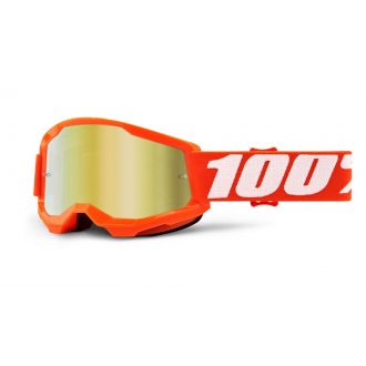 brýle 100% Strata 2 junior sklo zlaté zrcadlové oranž 