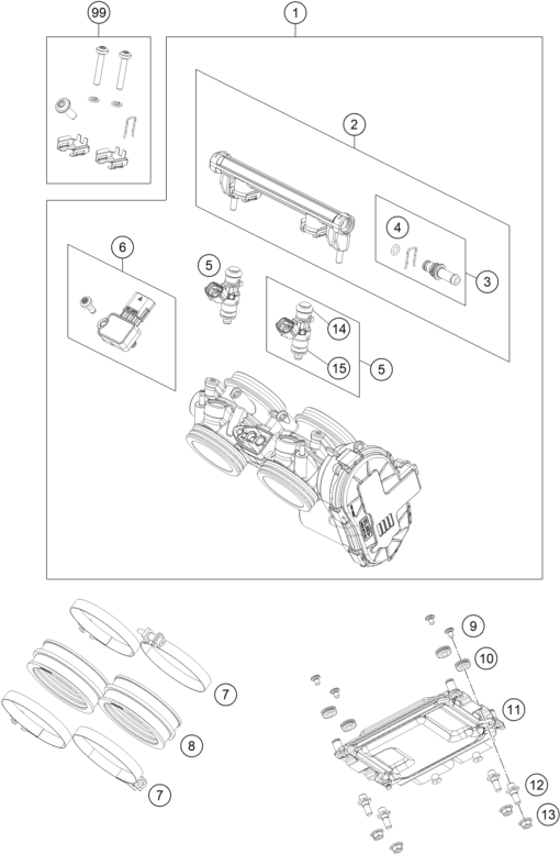 Výkres: 4110 ŠKRTICÍ KLAPKA (THROTTLE BODY)