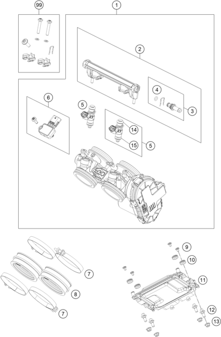 Výkres: 4110 ŠKRTICÍ KLAPKA (THROTTLE BODY)
