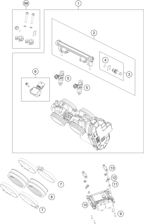 Výkres: 4110 ŠKRTICÍ KLAPKA (THROTTLE BODY)