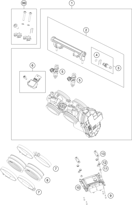 Výkres: 4110 ŠKRTICÍ KLAPKA (THROTTLE BODY)