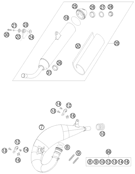 Výkres: 0510 EXHAUST SYSTEM