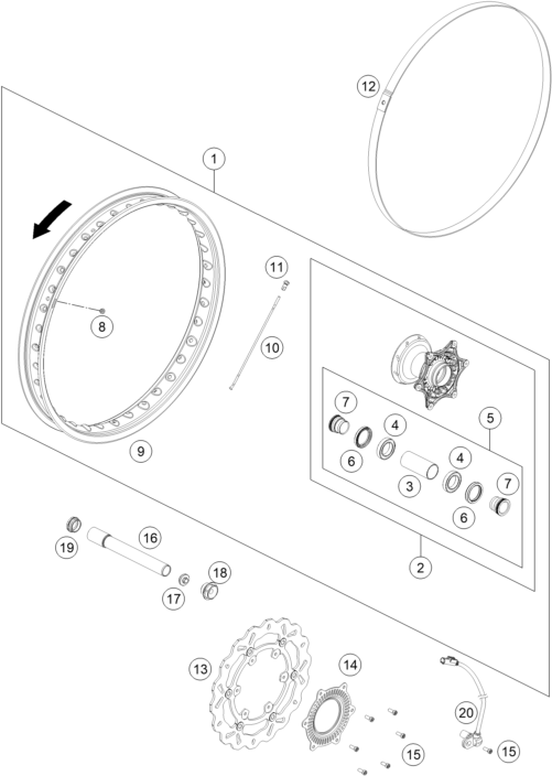 Výkres: 0910 PŘEDNÍ KOLO