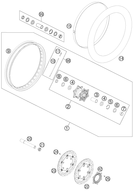 Výkres: 0910 PŘEDNÍ KOLO