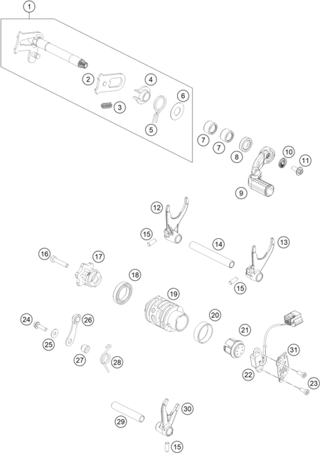 Výkres: 3410 MECHANISMUS ŘAZENÍ