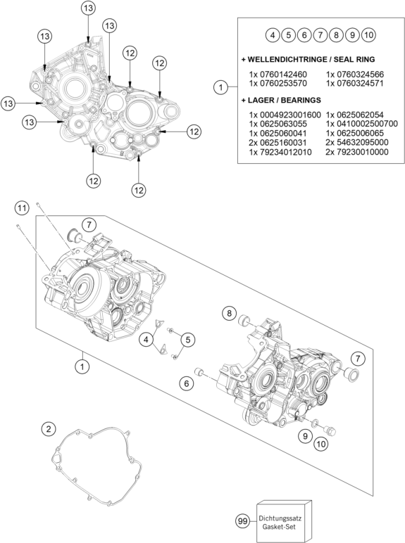 Výkres: 3010 SKŘÍŇ MOTORU
