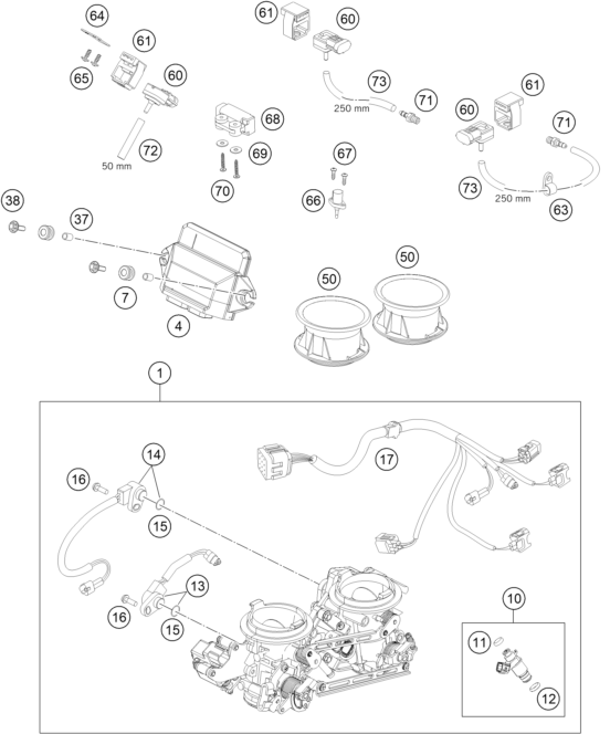 Výkres: 4110 ŠKRTICÍ KLAPKA (THROTTLE BODY)