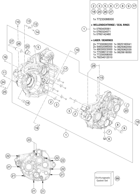 Výkres: 3010 SKŘÍŇ MOTORU