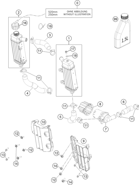 Výkres: 3530 CHLADICÍ SOUSTAVA
