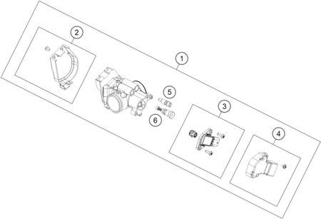 Výkres: 4110 ŠKRTICÍ KLAPKA (THROTTLE BODY)
