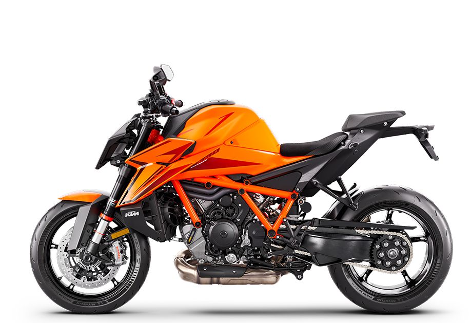 KTM 1390 Super Duke R 2026 - Oranžová – pohled 2