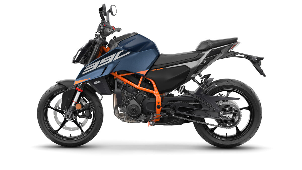 KTM 390 Duke 2026 - Modrá – pohled 2