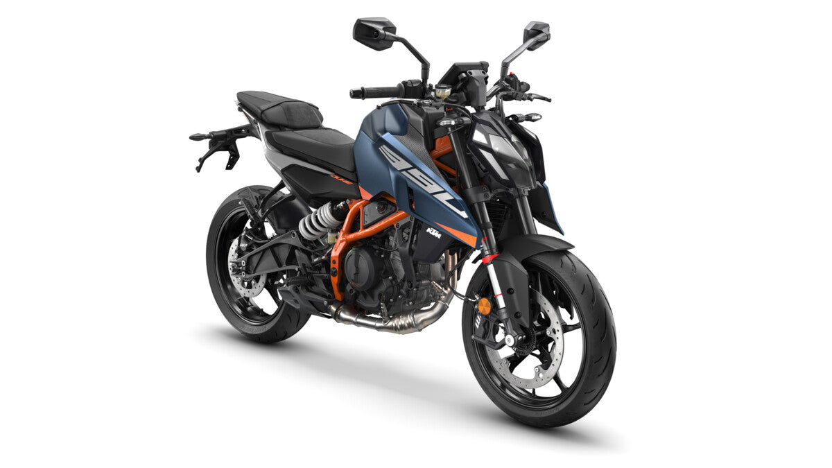 KTM 390 Duke 2026 - Modrá – pohled 4