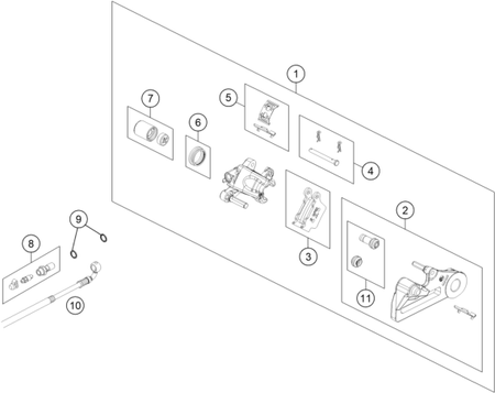 Výkres: 1390 ZADNÍ BRZDOVÝ TŘMEN