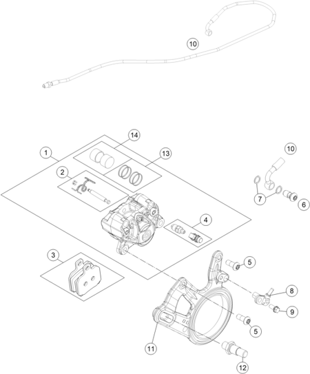 Výkres: 1390 REAR BRAKE CALIPER