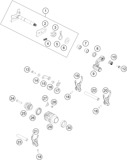 Výkres: 3410 MECHANISMUS ŘAZENÍ