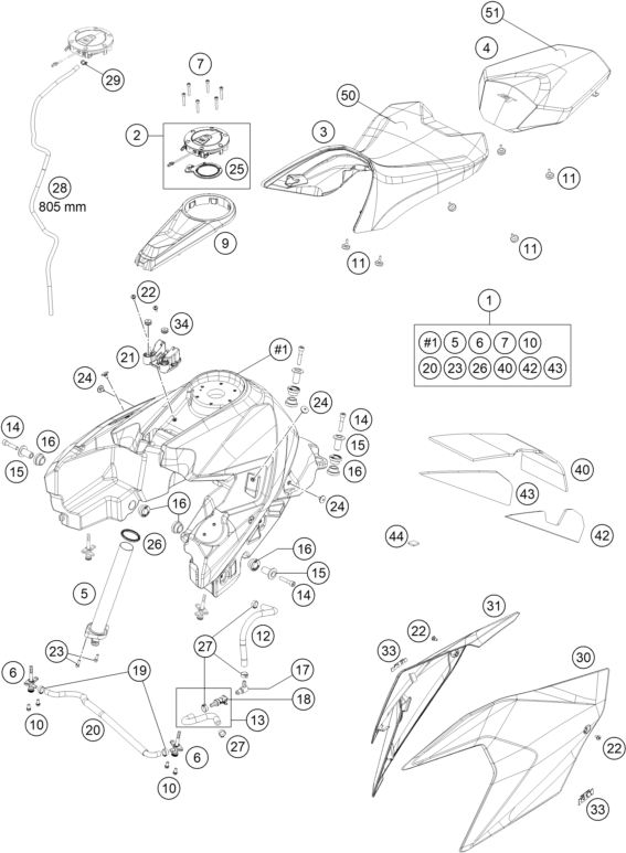 Výkres: 0710 TANK, SEAT