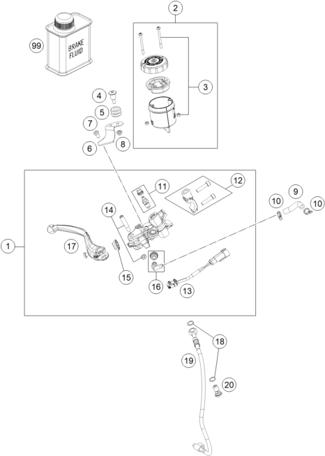 Výkres: 1310 FRONT BRAKE CONTROL