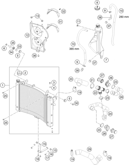 Výkres: 3530 COOLING SYSTEM