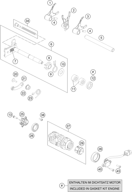 Výkres: 3410 MECHANISMUS ŘAZENÍ