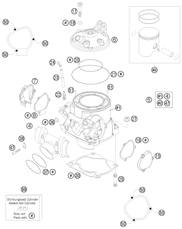 Výkres: 3050 VÁLEC, HLAVA VÁLCE