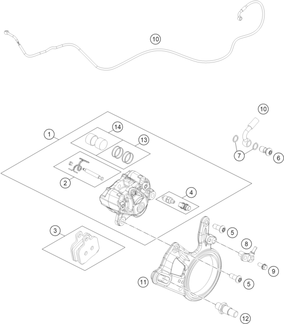 Výkres: 1390 REAR BRAKE CALIPER