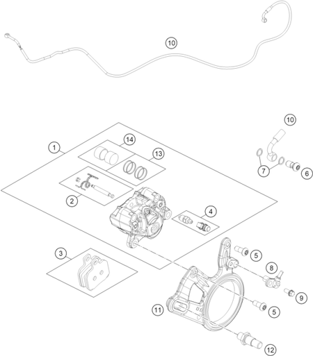 Výkres: 1390 REAR BRAKE CALIPER