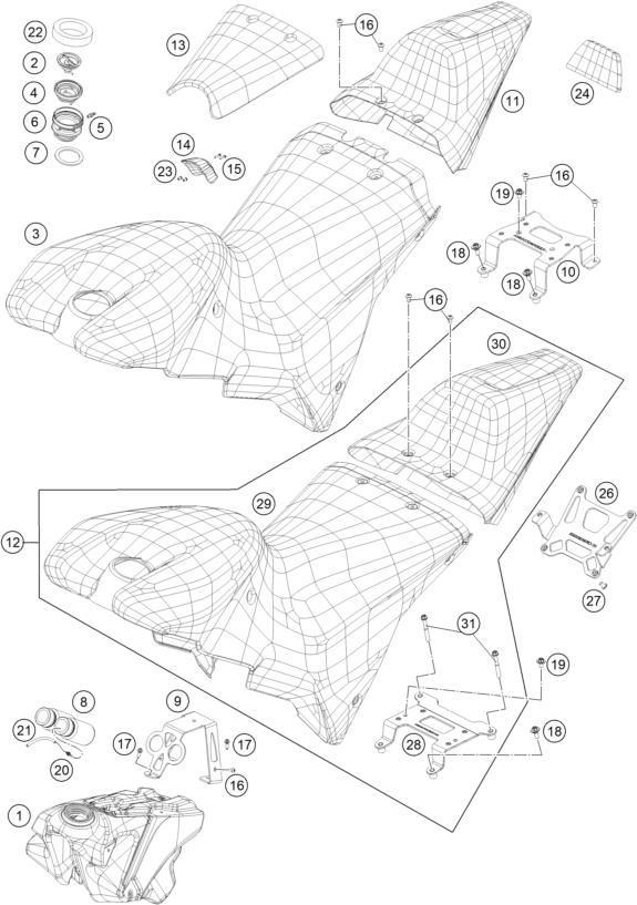 Výkres: 0710 TANK, SEAT