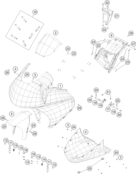 Výkres: 0810 MASK, FENDERS