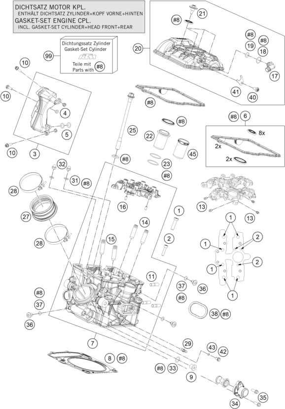 Výkres: 3640 CYLINDER HEAD REAR