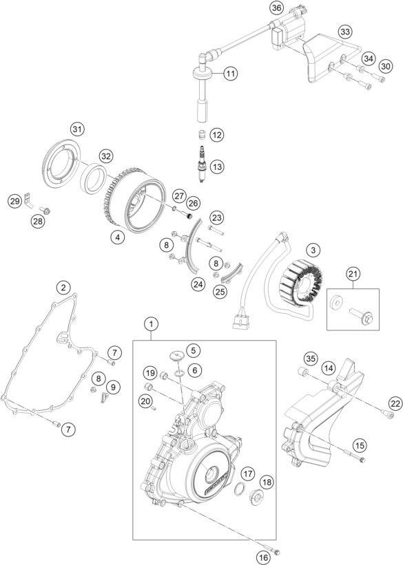 Výkres: 3910 ZAPALOVACÍ SOUSTAVA