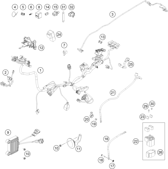 Výkres: 1110 KABELOVÝ SVAZEK