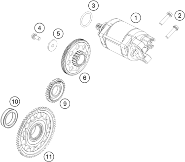 Výkres: 4010 ELECTRIC STARTER