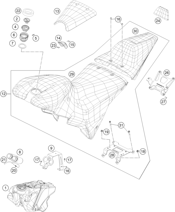 Výkres: 0710 TANK, SEAT