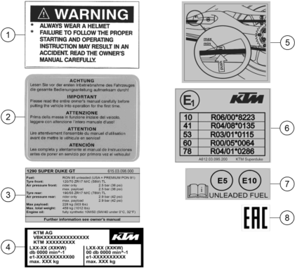 Výkres: 8010 TECHNIC INFORMATION STICKER