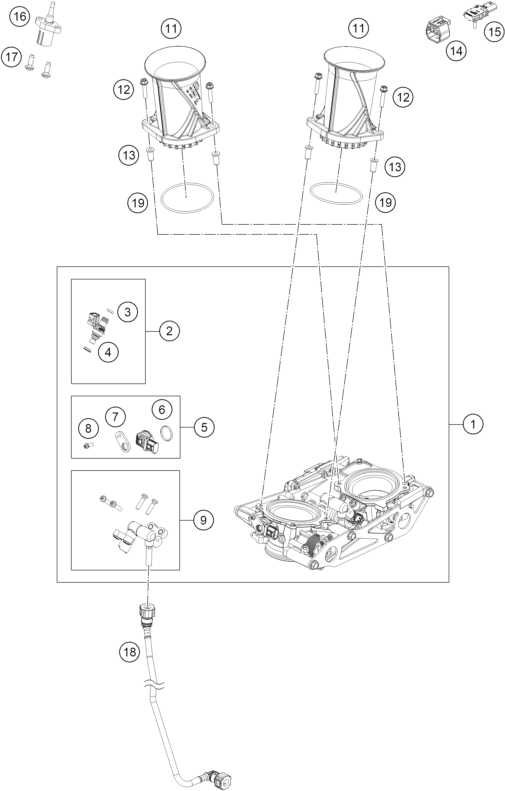 Výkres: 4110 ŠKRTICÍ KLAPKA (THROTTLE BODY)