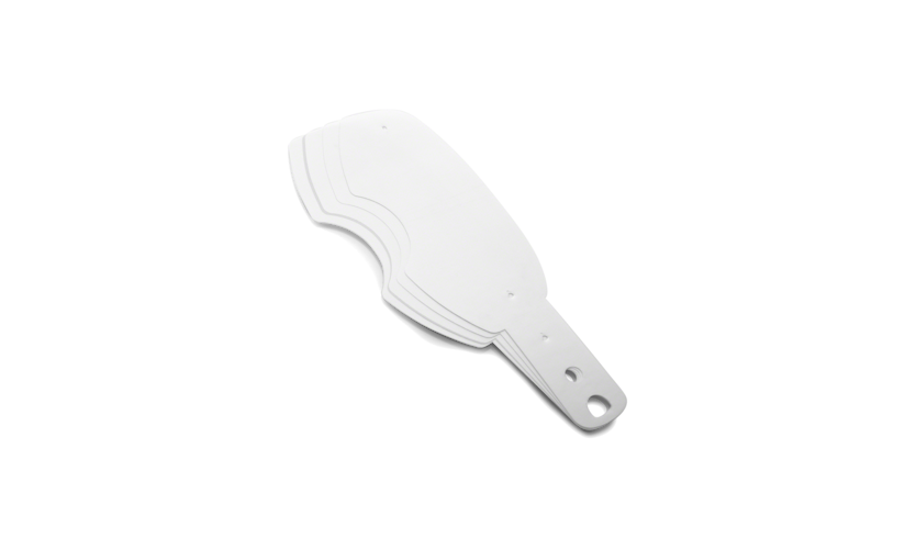 Strhávací slídy plexi standardní pro brýle Oakley Airbrake MX, 25 ks