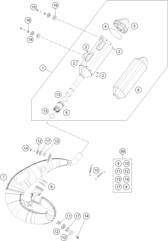 Výkres: 0510 EXHAUST SYSTEM