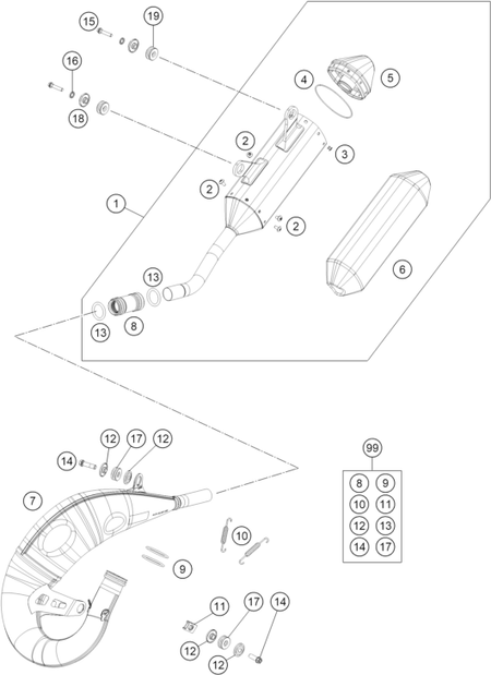 Výkres: 0510 EXHAUST SYSTEM