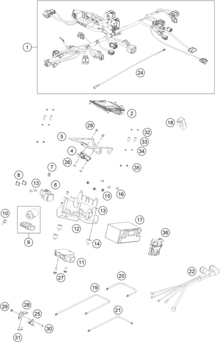 Výkres: 1110 WIRING HARNESS
