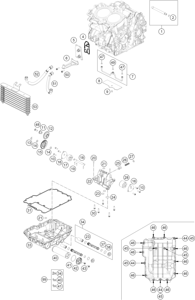 Výkres: 3810 LUBRICATING SYSTEM