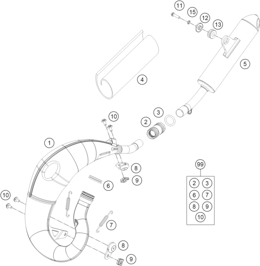 Výkres: 0510 EXHAUST SYSTEM