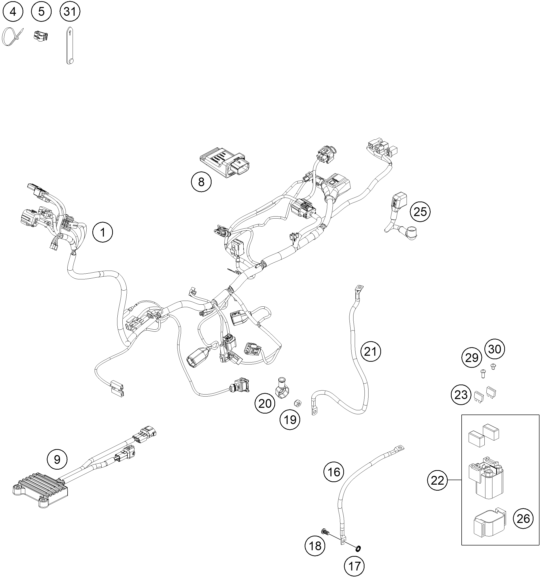 Výkres: 1110 WIRING HARNESS