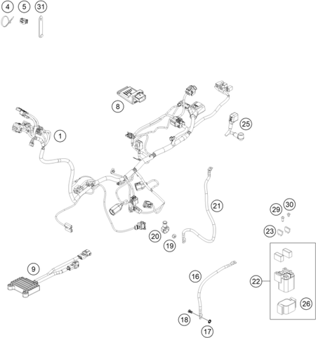 Výkres: 1110 WIRING HARNESS