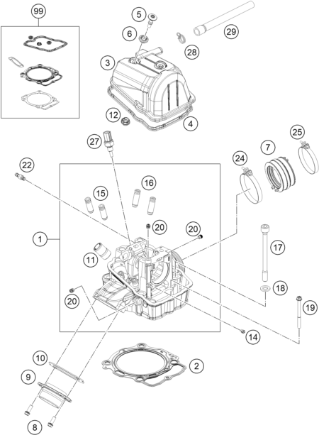Výkres: 3630 CYLINDER HEAD