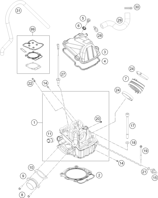 Výkres: 3630 CYLINDER HEAD