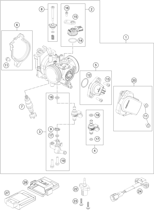 Výkres: 4110 THROTTLE BODY