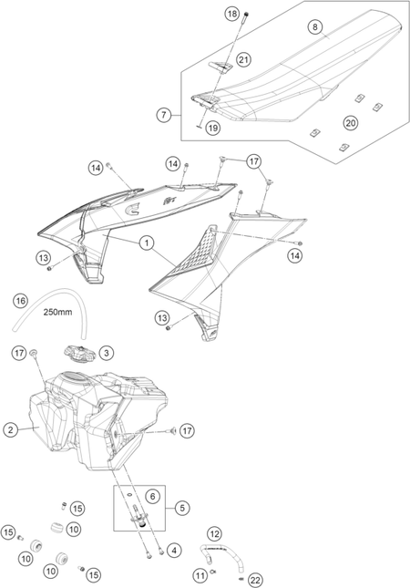 Výkres: 0710 TANK, SEAT