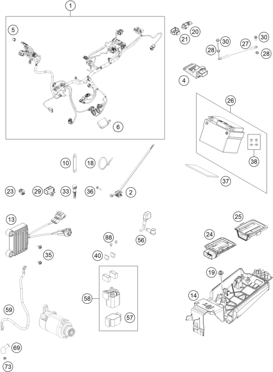Výkres: 1110 WIRING HARNESS