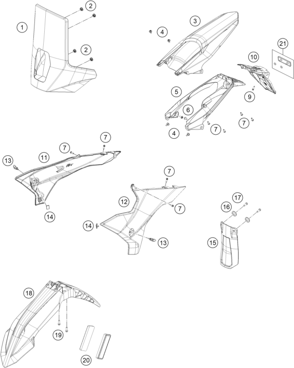 Výkres: 0810 MASK, FENDERS